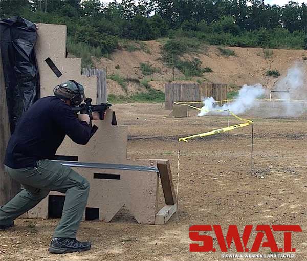 Smoke used to enhance shooting range drills