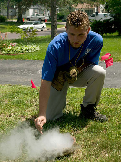 superior signal sanitary sewer smoke test the superior smoke testing technique