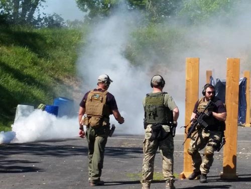 smoke grenades for military training