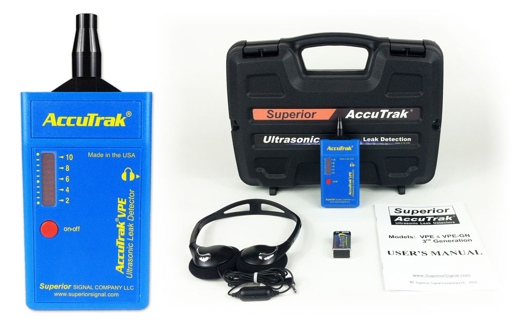 Handheld Leak Detector Pro Ultrasonic Sensor Transmitter Vacuum System Diagnose 